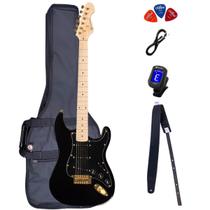 Kit Guitarra Michael Stratocaster GMS425 ABK All Black