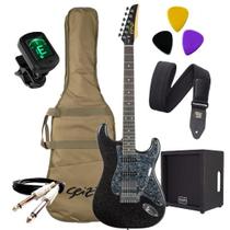 Kit Guitarra Seizi Katana Fun Ebony Sparkle Hss + Cubo Kit Guitarra Seizi Katana Fun Ebony Sparkle Hss + Cubo