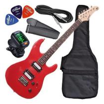 Kit Guitarra Strato 2 Humbucker Gtu-1 Vermelha Waldman