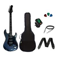Kit Guitarra Strato Tagima SixSmart Mdsv Bk - Com Efeito + Acessórios Kit Guitarra Strato Tagima SixSmart Mdsv Bk - Com Efeito + Acessórios