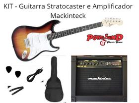 Kit Guitarra Stratocaster, Amplificador de Guitarra, Capa, Correia, Cabo e Palhetas Kit Guitarra Stratocaster, Amplificador de Guitarra, Capa, Correia, Cabo e Palhetas