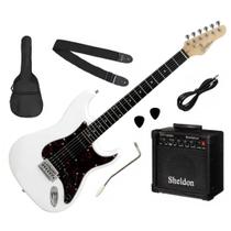 Kit Guitarra Stratocaster Giannini G 101 + Amplificador e Acessórios