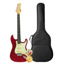 Kit Guitarra Stratocaster Tagima TG-500 Candy Apple Com Capa