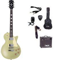 Kit Guitarra Strinberg Les Paul LPS230 + Amplificador + Afinador Digital + Acessórios Dourada Kit Guitarra Strinberg Les Paul LPS230 + Amplificador + Afinador Digital + Acessórios Dourada