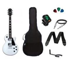 Kit Guitarra Strinberg Les Paul LPS230 WH Branca + Acessórios