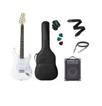 Kit Guitarra Strinberg Rockwave Rw50 Branca + Caixa