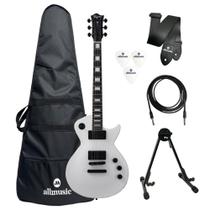 Kit Guitarra Tagima Almach LesPaul White + Capa + Acessórios