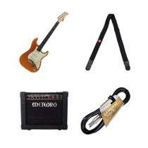 Kit Guitarra Tagima + Ampli Meteoro + Correia + Cabo 5M