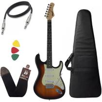 Kit Guitarra Tagima Memphis Mg30 Sunburst DF/MG Capa