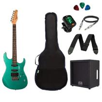 Kit Guitarra Tagima serie TW TG510 SurfGreen com Cubo
