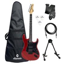 Kit Guitarra Tagima Sixmart Candy Apple + Capa + Acessórios