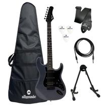 Kit Guitarra Tagima Sixmart Deep Silver + Capa + Acessórios Kit Guitarra Tagima Sixmart Deep Silver + Capa + Acessórios