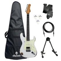 Kit Guitarra Tagima TGA580Relic OlympicWhite Capa+Acessórios