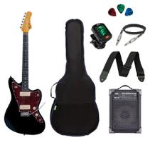 Kit Guitarra Tagima Tw61 Woodstock Preta Amplificador - Strinberg