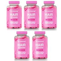 Kit Gummy Hair Vitamin Tutti-Frutti C/ 5Un De 60 Pastilhas