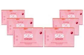 Kit Gummy S.O.S Ciclo Com 6 Caixas De 20 Cápsulas Cada