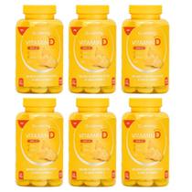 Kit Gummy Vitamina D 2000UI Sabor Abacaxi Com 6 Potes