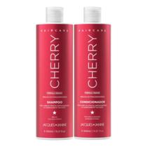 Kit Hair Care Cherry Jacques Janine Shampoo 450ml + Condicionador 440ml Kit Hair Care Cherry Jacques Janine Shampoo 450ml + Condicionador 440ml
