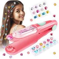 Kit Hair Gem Stamper Kidzkube com diamantes brilhantes reutilizáveis Kit Hair Gem Stamper Kidzkube com diamantes brilhantes reutilizáveis
