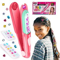 Kit Hair Gem Stamper Lucky Mami Hair Bedazzler com strass Kit Hair Gem Stamper Lucky Mami Hair Bedazzler com strass