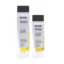 Kit Hair Gloss Shampoo Máscara Hidratante Vita Derm Kit Hair Gloss Shampoo Máscara Hidratante Vita Derm
