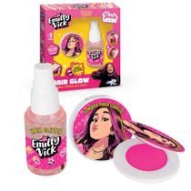 Kit Hair Glow Emilly Vick Dos Rosa Original, Brink Model, Sombra + Glitter Perfumado Capilar Kit Hair Glow Emilly Vick Dos Rosa Original, Brink Model, Sombra + Glitter Perfumado Capilar