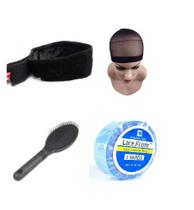 Kit Hair Grip + Wig Cap + Escova + Fita ul Lace Front 3Mt