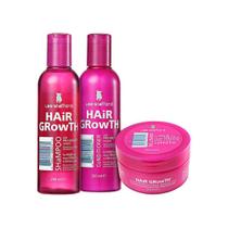 Kit Hair Growth Shampoo Condicionador 200Ml Máscara 200Ml - Lee Stafford