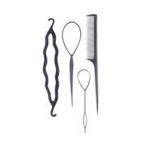 Kit Hair Magic 4 em 1 Agulha e Coque Mágico Cabelo
