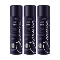 Kit Hair Spray Charming Forte 150ml 3 unidades