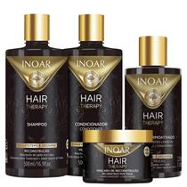 Kit Hair Therapy Shampoo, Condicionador, Máscara e Leave In Inoar