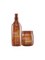 Kit HairFly Mel e Lanolina - Creme Alisante 500g + Shampoo Neutralizante 900ml