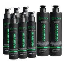 Kit Hairvik com 6 Tônicos e 2 Shampoos