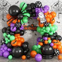 Kit Halloon Arch Garland Jobkoo com adesivos de morcego