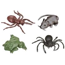 Kit Halloween Insetos Arrebichos Aranha Sapo Rato Formiga