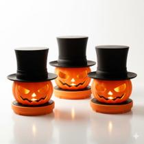 Kit Halloween Macabro 3 Abóboras Assustadoramente Divertidas