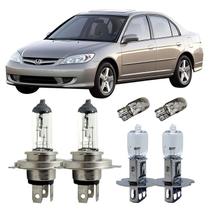 Kit Halógenas Farol Alto Baixo e Milha Civic 1992 A 2003 Kit Halógenas Farol Alto Baixo e Milha Civic 1992 A 2003