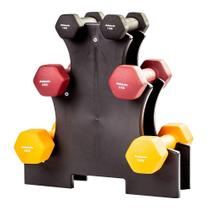 Kit Halter Sextavados Athletic 12kg 3 Pares De Halteres Com Suporte Para Treino E Musculação Em Casa Kit Halter Sextavados Athletic 12kg 3 Pares De Halteres Com Suporte Para Treino E Musculação Em Casa
