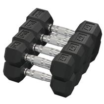 Kit Halteres Sextavado Emborrachado pares 7/8/9/10kg Kit Halteres Sextavado Emborrachado pares 7/8/9/10kg