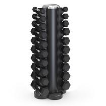 Kit Halteres Sextavado - Pares 1 a 10kg Com Suporte Torre Academia