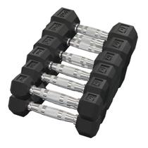 Kit Halteres Sextavado pares 1kg a 6kg Kit Halteres Sextavado pares 1kg a 6kg
