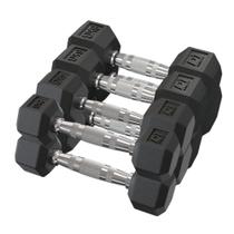 Kit Halteres Sextavado pares 2kg/4kg/6kg/8kg Kit Halteres Sextavado pares 2kg/4kg/6kg/8kg