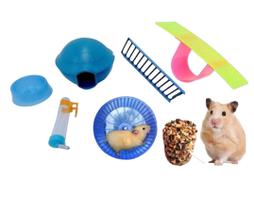 Kit hamster brinquedo e acessorios