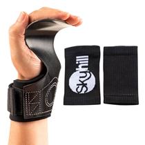 Kit Hand Grip CF Skyhill e Munhequeira Anti Suor Canelada Kit Hand Grip CF Skyhill e Munhequeira Anti Suor Canelada