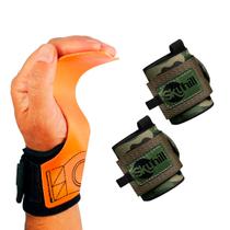 Kit Hand Grip Competition Skyhill e Munhequeira Elástica Camuflada