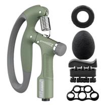 Kit Hand Grip Exercício Mãos Dedos Força Resistência Kit Hand Grip Exercício Mãos Dedos Força Resistência