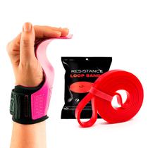 Kit Hand Grip Legacy Skyhill Neo Pink e Super Band Vermelho 20kg Kit Hand Grip Legacy Skyhill Neo Pink e Super Band Vermelho 20kg