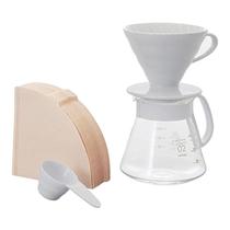 Kit Hario V60 Cafeteira Manual Coffee Server 02 Cinza