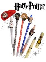 Kit Harry Poter Potter 7 peças caneta esferografica canetas cis spiro lapiseira fita adesiva