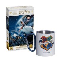Kit Harry Potter Caneca Mosquetão Hogwarts 300ml e Quebra Cabeças 200 Peças Hogwarts Kit Harry Potter Caneca Mosquetão Hogwarts 300ml e Quebra Cabeças 200 Peças Hogwarts